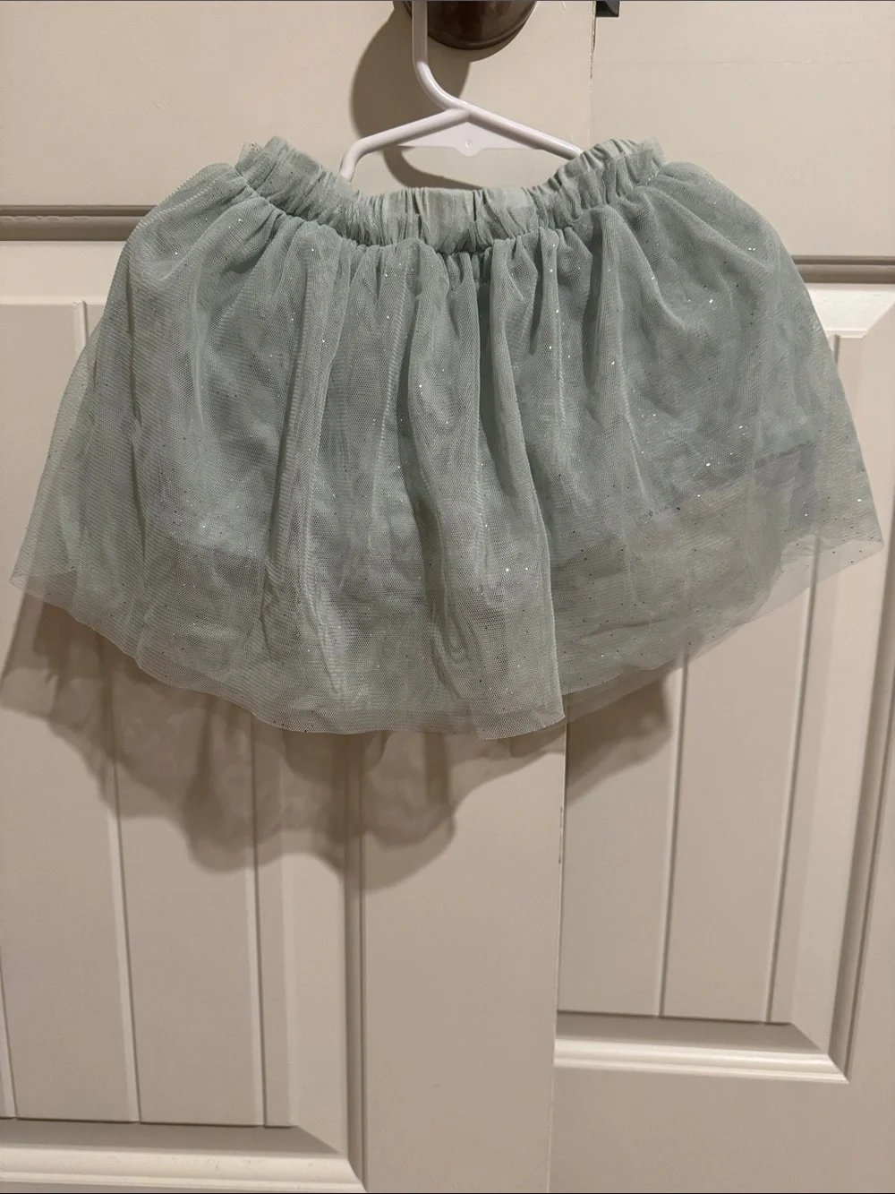 Carter's Sage Green Tulle Skirt with Sparkle